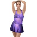 Violet Spark Ruffle Top Dress Swimsuit View1