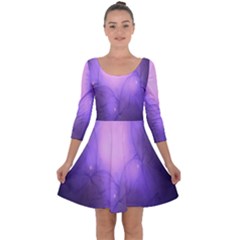 Violet Spark Quarter Sleeve Skater Dress by Sparkle