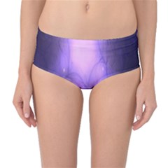 Violet Spark Mid-waist Bikini Bottoms by Sparkle