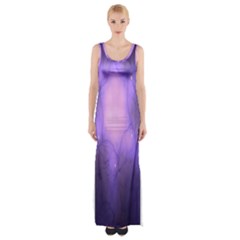 Violet Spark Thigh Split Maxi Dress by Sparkle