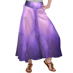 Violet Spark Satin Palazzo Pants by Sparkle