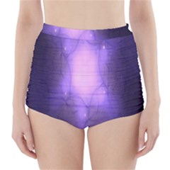 Violet Spark High-waisted Bikini Bottoms by Sparkle