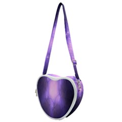 Violet Spark Heart Shoulder Bag