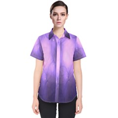 Violet Spark Women s Short Sleeve Shirt