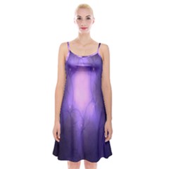 Violet Spark Spaghetti Strap Velvet Dress by Sparkle