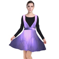 Violet Spark Plunge Pinafore Dress