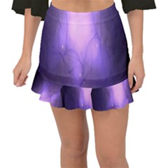 Violet Spark Fishtail Mini Chiffon Skirt by Sparkle