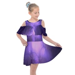 Violet Spark Kids  Shoulder Cutout Chiffon Dress by Sparkle