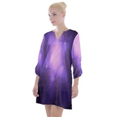 Violet Spark Open Neck Shift Dress by Sparkle