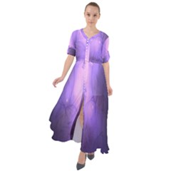 Violet Spark Waist Tie Boho Maxi Dress by Sparkle