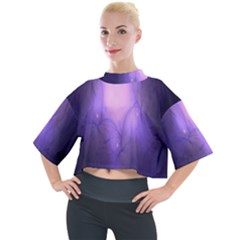 Violet Spark Mock Neck Tee by Sparkle