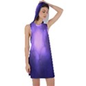 Violet Spark Racer Back Hoodie Dress View1