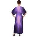 Violet Spark V-Neck Boho Style Maxi Dress View2