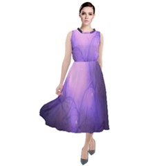 Violet Spark Round Neck Boho Dress by Sparkle