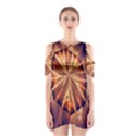 Sun Fractal Shoulder Cutout One Piece Dress View1