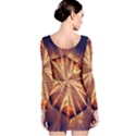 Sun Fractal Long Sleeve Velvet Bodycon Dress View2