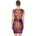 Sun Fractal Capsleeve Drawstring Dress  View2