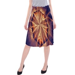 Sun Fractal Midi Beach Skirt by Sparkle