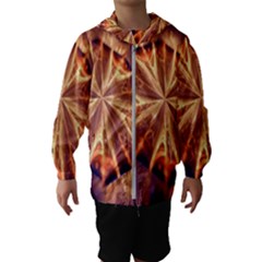 Sun Fractal Kids  Hooded Windbreaker by Sparkle