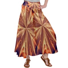 Sun Fractal Satin Palazzo Pants by Sparkle