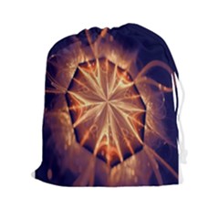 Sun Fractal Drawstring Pouch (2xl) by Sparkle