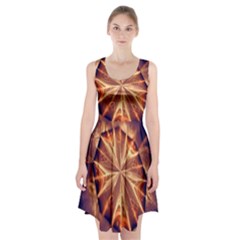 Sun Fractal Racerback Midi Dress