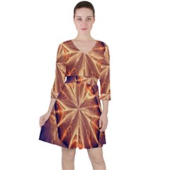 Sun Fractal Ruffle Dress by Sparkle