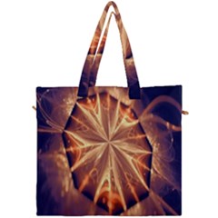 Sun Fractal Canvas Travel Bag by Sparkle