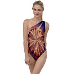 Sun Fractal To One Side Swimsuit by Sparkle