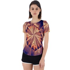 Sun Fractal Back Cut Out Sport Tee by Sparkle