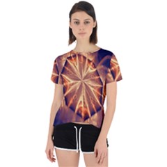 Sun Fractal Open Back Sport Tee by Sparkle