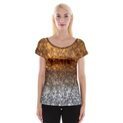 Glitter Gold Cap Sleeve Top by Sparkle