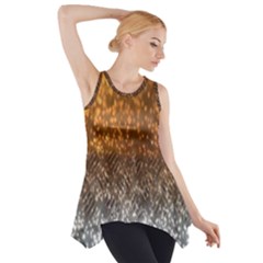 Glitter Gold Side Drop Tank Tunic by Sparkle