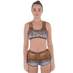 Glitter Gold Racerback Boyleg Bikini Set by Sparkle