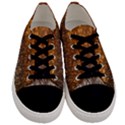 Glitter Gold Men s Low Top Canvas Sneakers View1