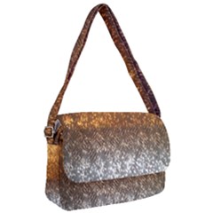 Glitter Gold Courier Bag by Sparkle