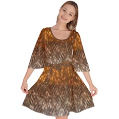 Glitter Gold Velour Kimono Dress by Sparkle