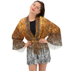 Glitter Gold Long Sleeve Kimono by Sparkle