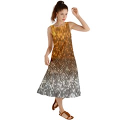 Glitter Gold Summer Maxi Dress by Sparkle