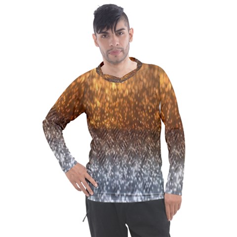 Glitter Gold Men s Pique Long Sleeve Tee by Sparkle