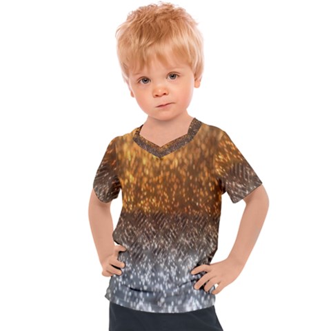 Glitter Gold Kids  Sports Tee by Sparkle