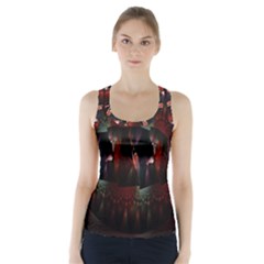 Twist Flower Racer Back Sports Top by Sparkle