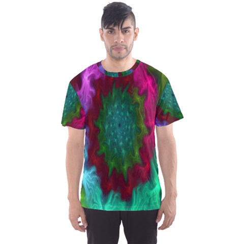 Rainbow Waves Men s Sport Mesh Tee by Sparkle