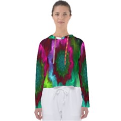 Rainbow Waves Women s Slouchy Sweat by Sparkle