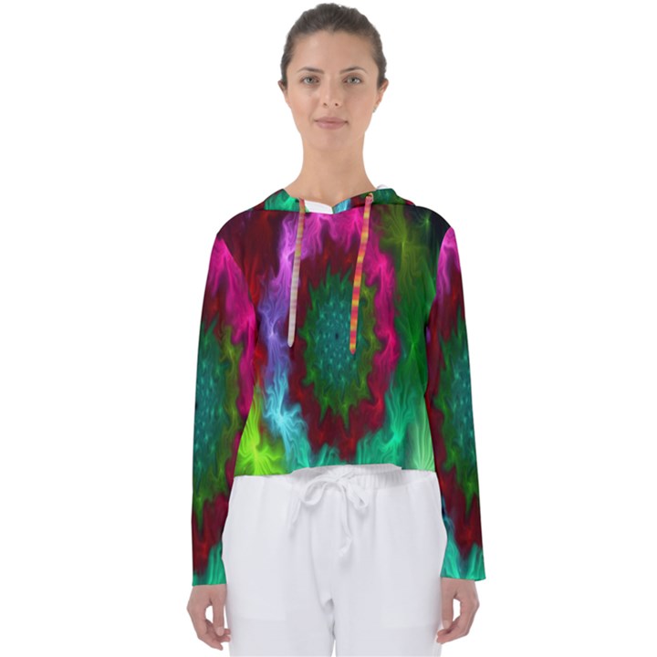 Rainbow Waves Women s Slouchy Sweat