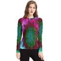 Rainbow Waves Women s Long Sleeve Rash Guard View1