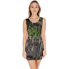 Green Glitter Squre Bodycon Dress