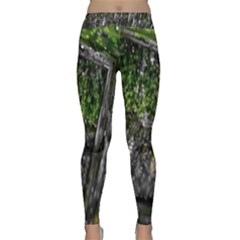 Green Glitter Squre Classic Yoga Leggings