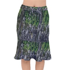 Green Glitter Squre Short Mermaid Skirt