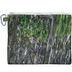 Green Glitter Squre Canvas Cosmetic Bag (XXXL)